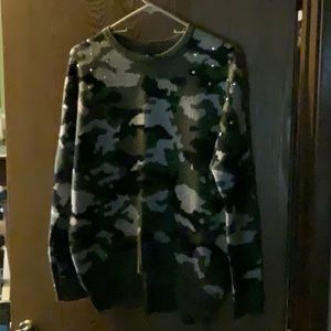 Like new camo sweater